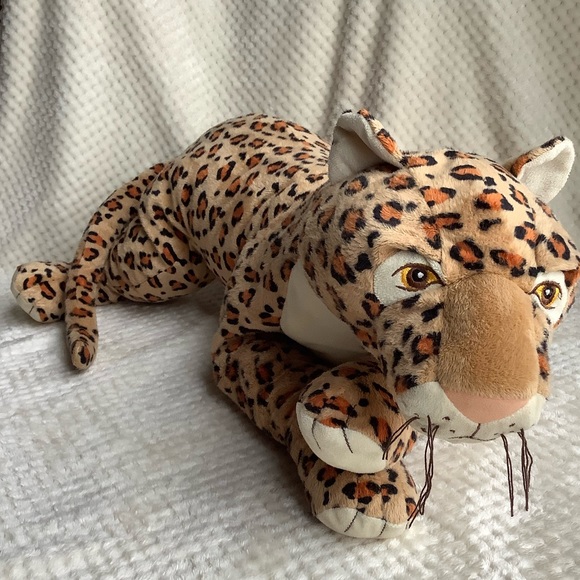 IKEA Morrhar Large Plush Leopard Jaguar 32 inch Big Cat Stuffed Animal Toy - Picture 5 of 16